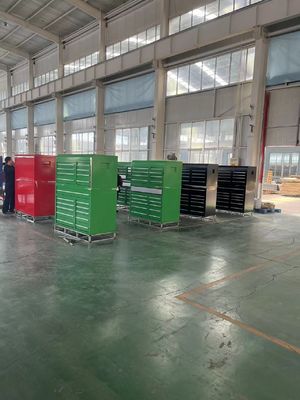 Finition en acier en poudre 19 tiroir 72 &quot;Armoire à outils métalliques lourds pour atelier