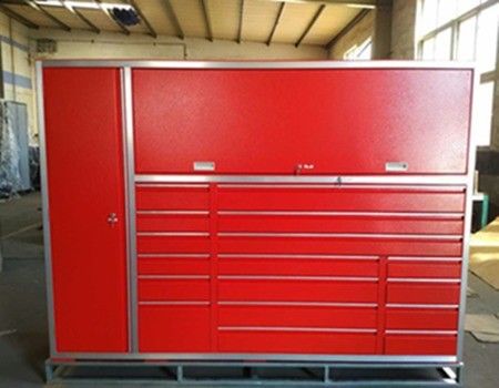 86 pouces grande boîte à outils en métal et armoire de rangement pour les outils de magasin de garage lourd
