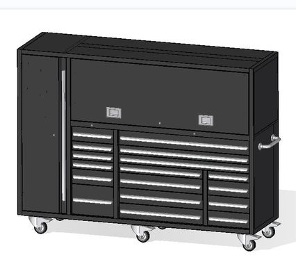 Armoire à outils en fer 60 pouces avec prise atelier de stockage d'accessoires de voiture sur roues