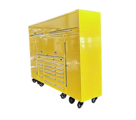 Casque d'outils mécanique de 72 pouces avec tiroirs et armoire en acier inoxydable