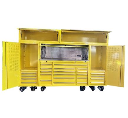 Casque d'outils mécanique de 72 pouces avec tiroirs et armoire en acier inoxydable