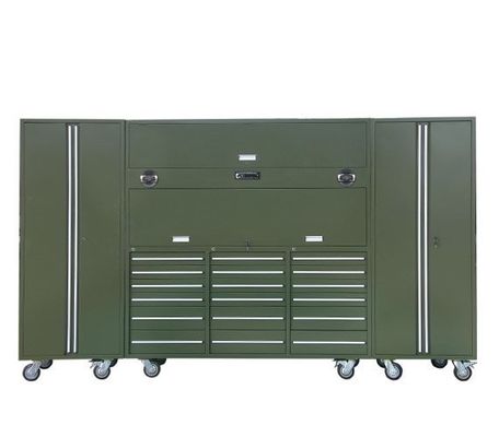 Mat de tiroir optionnel 72 pouces armoire à outils mobile avec 7 tiroirs et 258 stockage d'outils