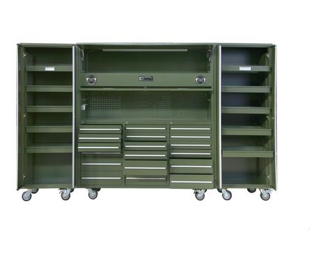 Mat de tiroir optionnel 72 pouces armoire à outils mobile avec 7 tiroirs et 258 stockage d'outils