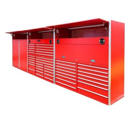 Armoire à rouleaux avec poignées en aluminium pour outils de garage