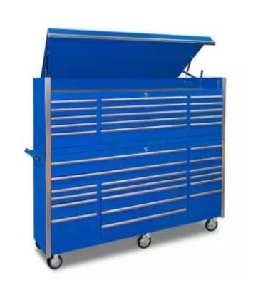 Coffre à outils de garage avec roues lourdes et acier laminé à froid